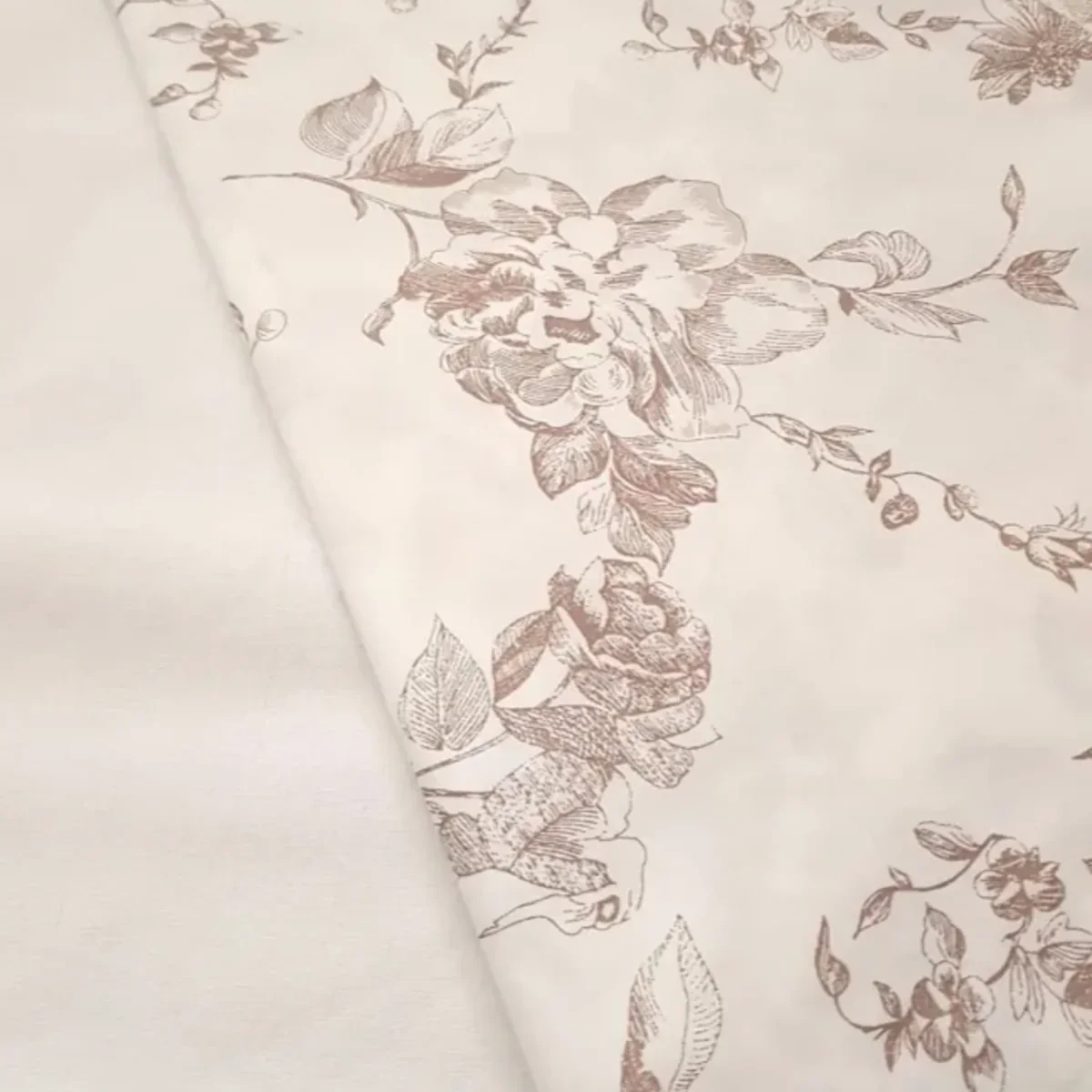 Bumbac floral maro